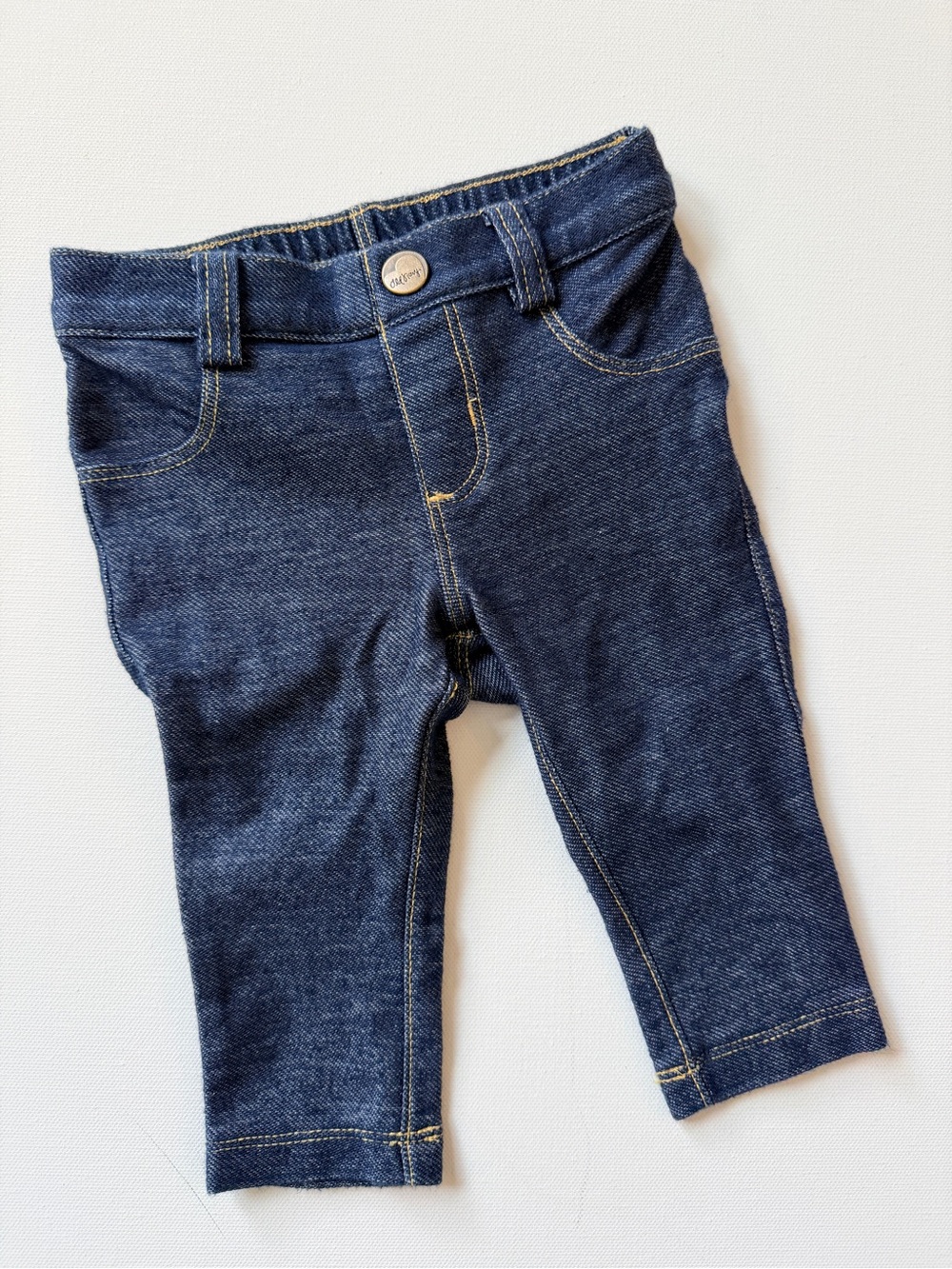 Dark Blue Baby Denim Jeggings - Old Navy